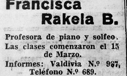 DÉCADA DE 1950: CLASES PARTICULARES DE  MÚSICA Y UNA ESCUELA DE CANTO